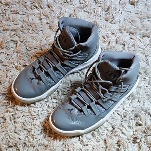 Men's Gray High-Top Jordan Sneakers
